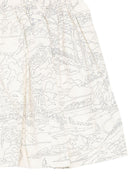 Gonna per bambina Bonpoint beige con stampa grafica all - over - Rubino Kids