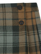 Gonna per bambina Bonpoint marrone con motivo tartan - Rubino Kids