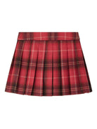 Gonna per bambina Bonpoint rossa con motivo tartan - Rubino Kids