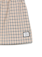 Gonna per bambina Douuod Kids marrone con motivo a quadri - Rubino Kids