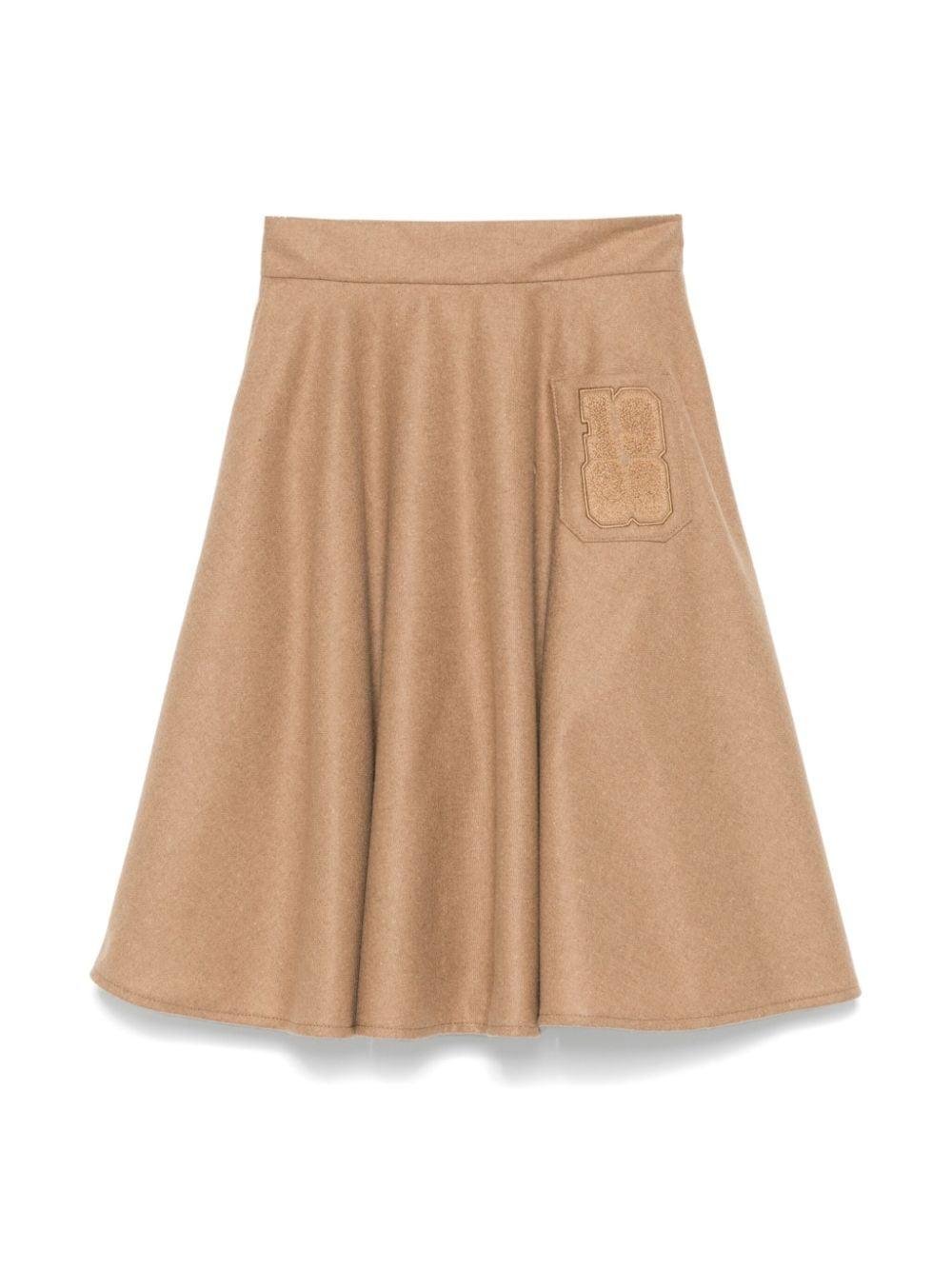 Gonna per bambina Elisabetta Franchi La Mia Bambina nera svasata - Rubino Kids