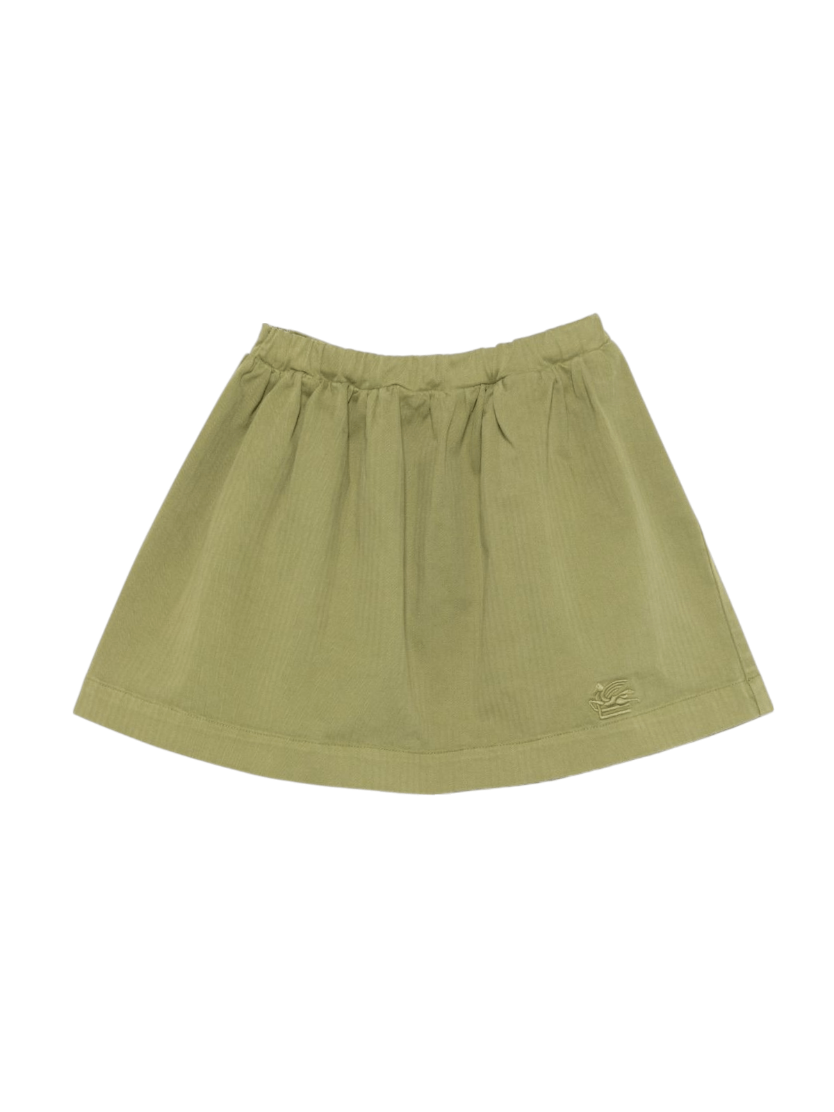 Gonna per bambina ETRO KIDS verde con elastico in vita - Rubino Kids