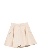 Gonna per bambina Fendi Kids marrone con tasche abbottonate - Rubino Kids