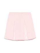 Gonna per bambina Fendi Kids rosa con vita elasticizzata - Rubino Kids