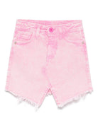 Gonna per bambina John Richmond Junior rosa con effetto schiarito - Rubino Kids