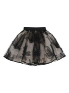 Gonna per bambina Karl lagerfeld Kids nera con paillettes - Rubino Kids