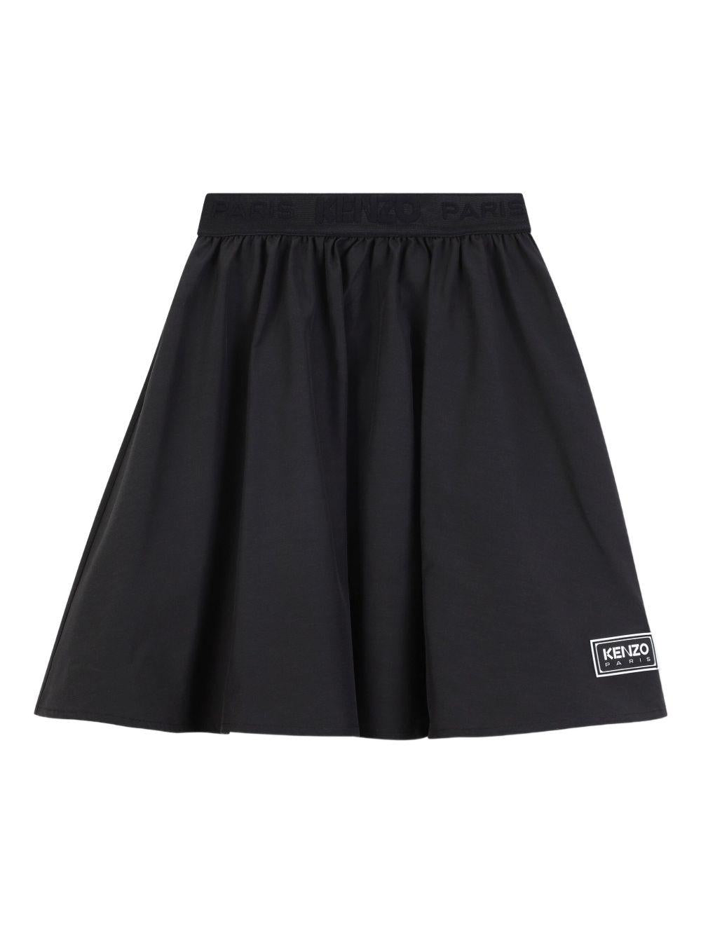 Gonna per bambina Kenzo Kids blu con dettaglio con arricciatura - Rubino Kids