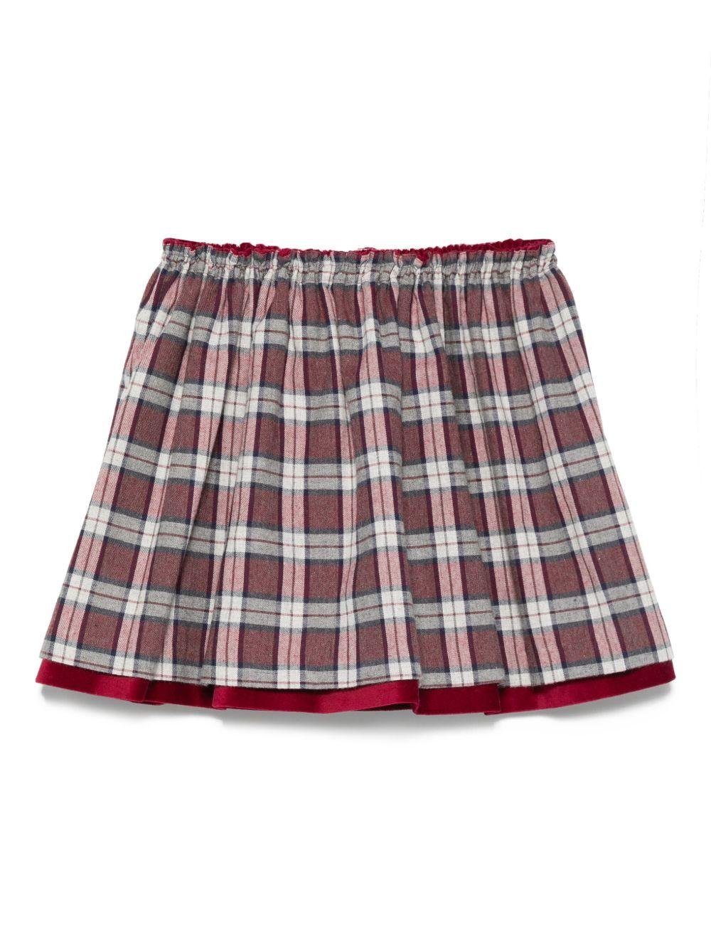 Gonna per bambina Mariella Ferrari rosso con vita elasticizzata - Rubino Kids