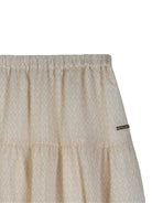 Gonna per bambina Michael Kors Kids bianca con stampa logo all - over - Rubino Kids