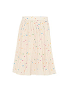 Gonna per bambina Molo avorio con stampa cuoricini all - over - Rubino Kids