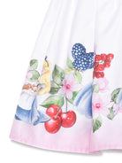 Gonna per bambina Monnalisa Alice x Disney bianco in raso - Rubino Kids