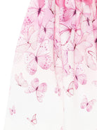 Gonna per bambina Monnalisa con stampa farfalla con design a più strati - Rubino Kids