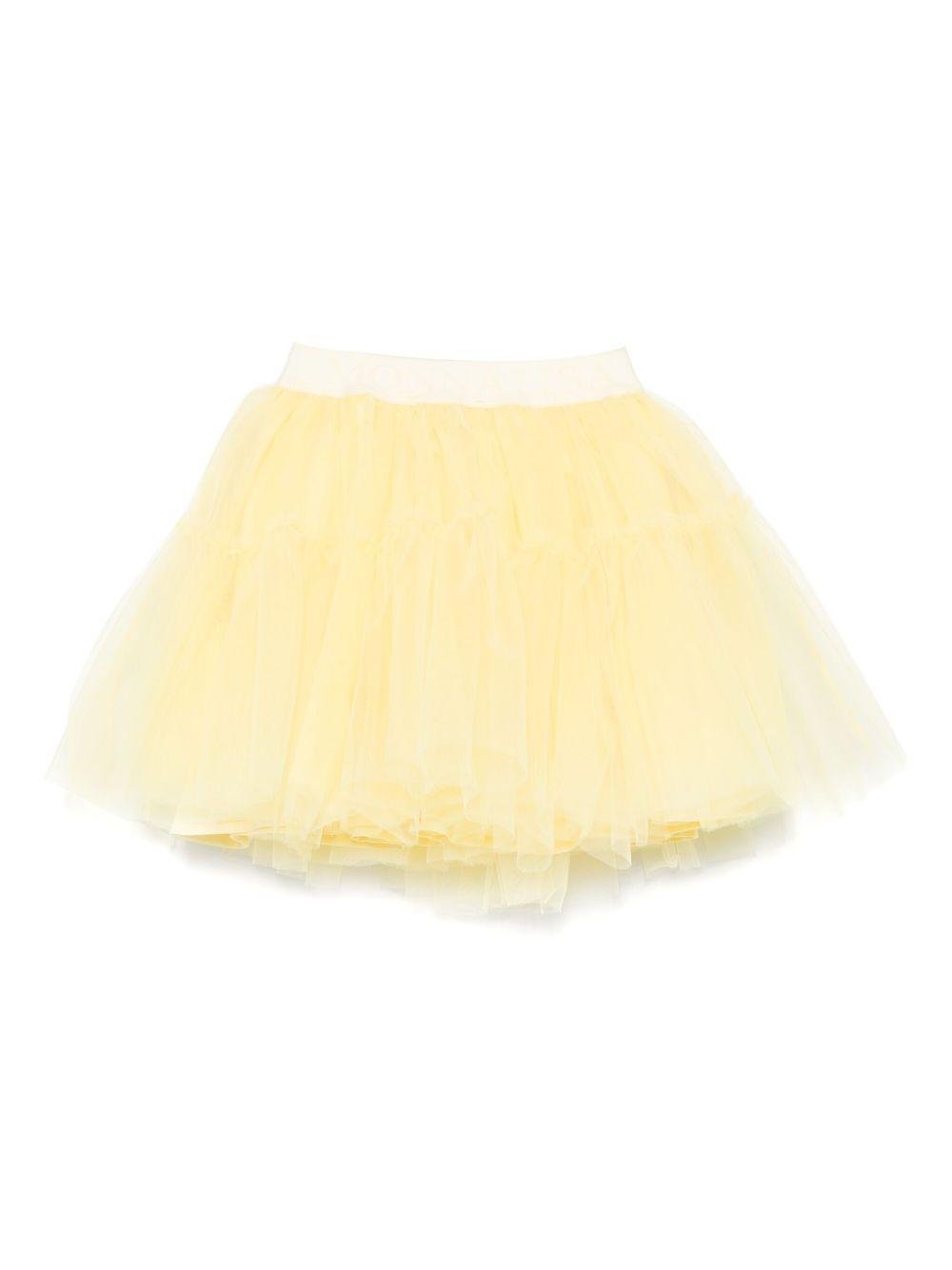 Gonna per bambina Monnalisa giallo in tulle - Rubino Kids