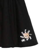 Gonna per bambina Moschino Kids nera con stampa Teddy Bear - Rubino Kids