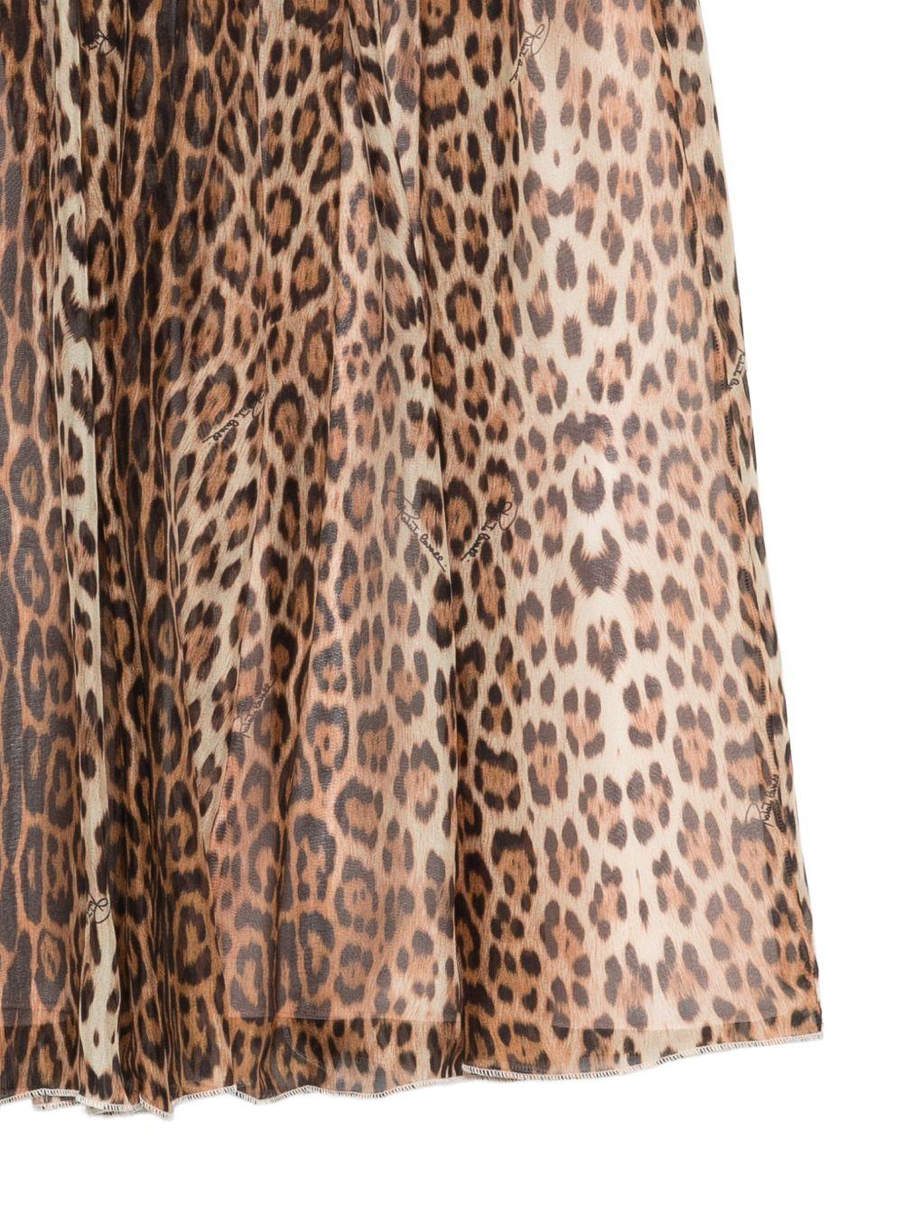 Gonna per bambina Roberto Cavalli Kids animalier con vita elasticizzata - Rubino Kids
