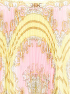 Gonna per bambina Versace Kids rosa con stampa barocca all - over - Rubino Kids