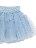 Gonna per neonata Monnalisa azzurra in tulle arricciata - Rubino Kids