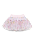 Gonna per neonata Monnalisa rosa a fiori - Rubino Kids