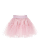 Gonna per neonata Monnalisa rosa con banda logo - Rubino Kids