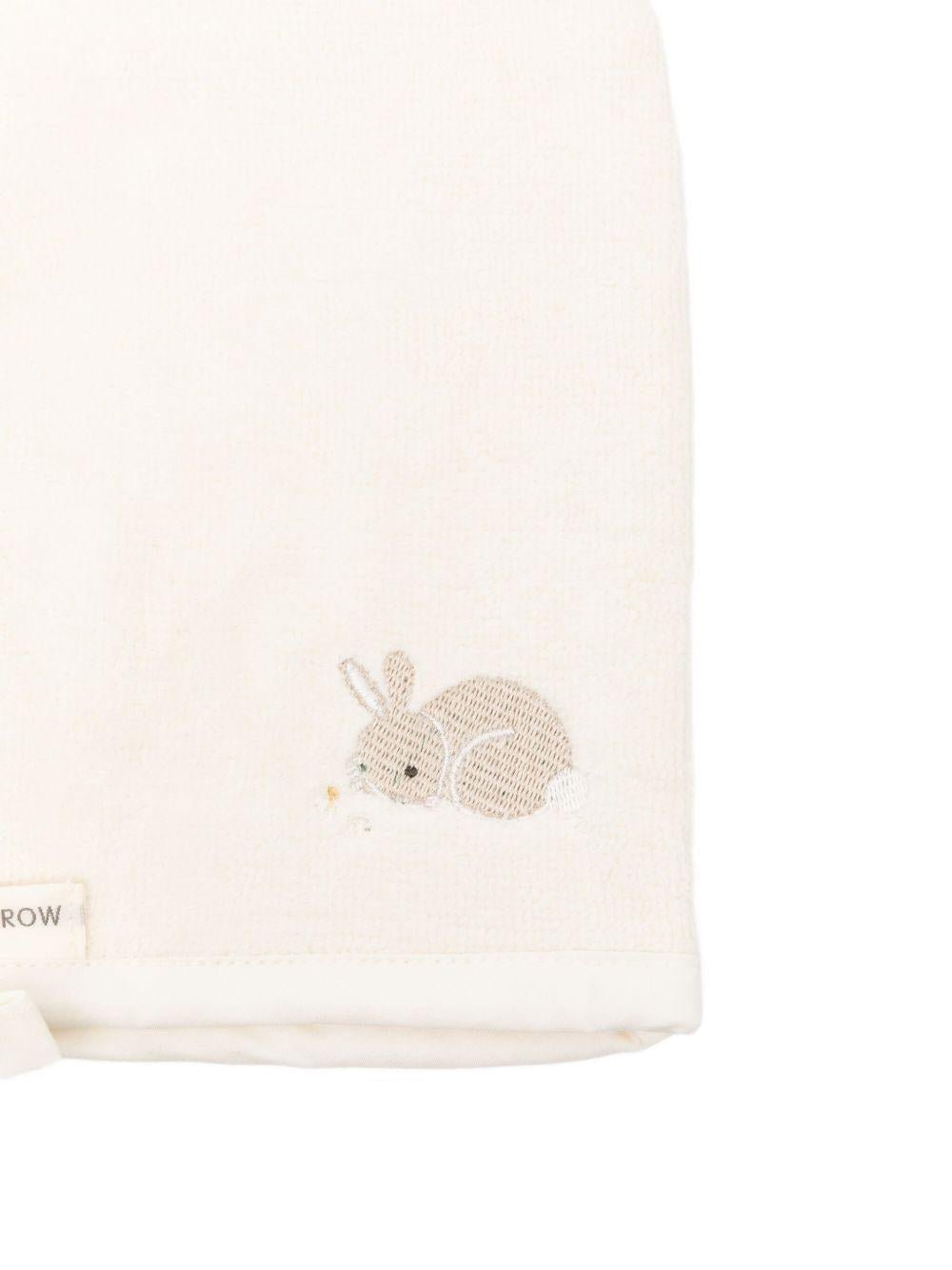 Guanto da bagno per neonati Avery Row beige in cotone biologico - Rubino Kids
