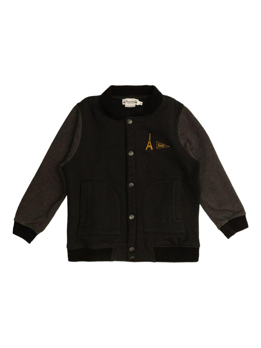 Giacca per bambino Bonpoint bomber nero con logo ricamato P05BJAK00001 199A BONPOINT 
