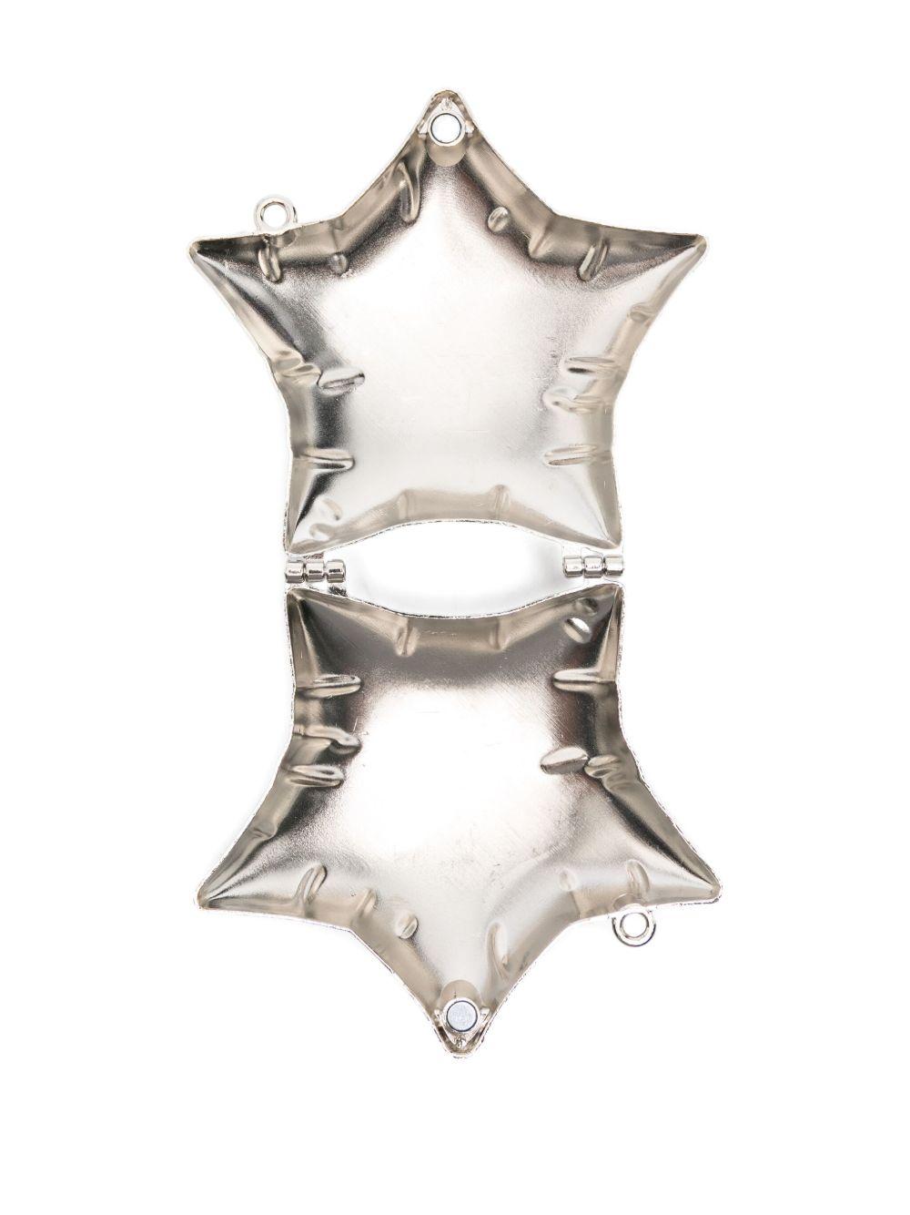 Borsa a tracolla per bambina John Richmond Junior argento a forma di stella RGA25025BO SILVER JOHN RICHMOND JUNIOR 
