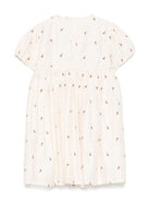 Abito per bambina Donsje Clarize beige con rifiniture con ruches 4095002 0003 DONSJE 