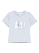 T-shirt con stampa per neonato Tartine & Chocolat azzurro con girocollo CA10041 45 TArtine & Chocolat 
