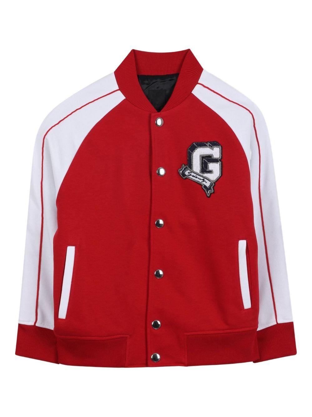 Giubbino per bambino Givenchy Kids rosso con maniche raglan H30946 95H GIVENCHY KIDS 