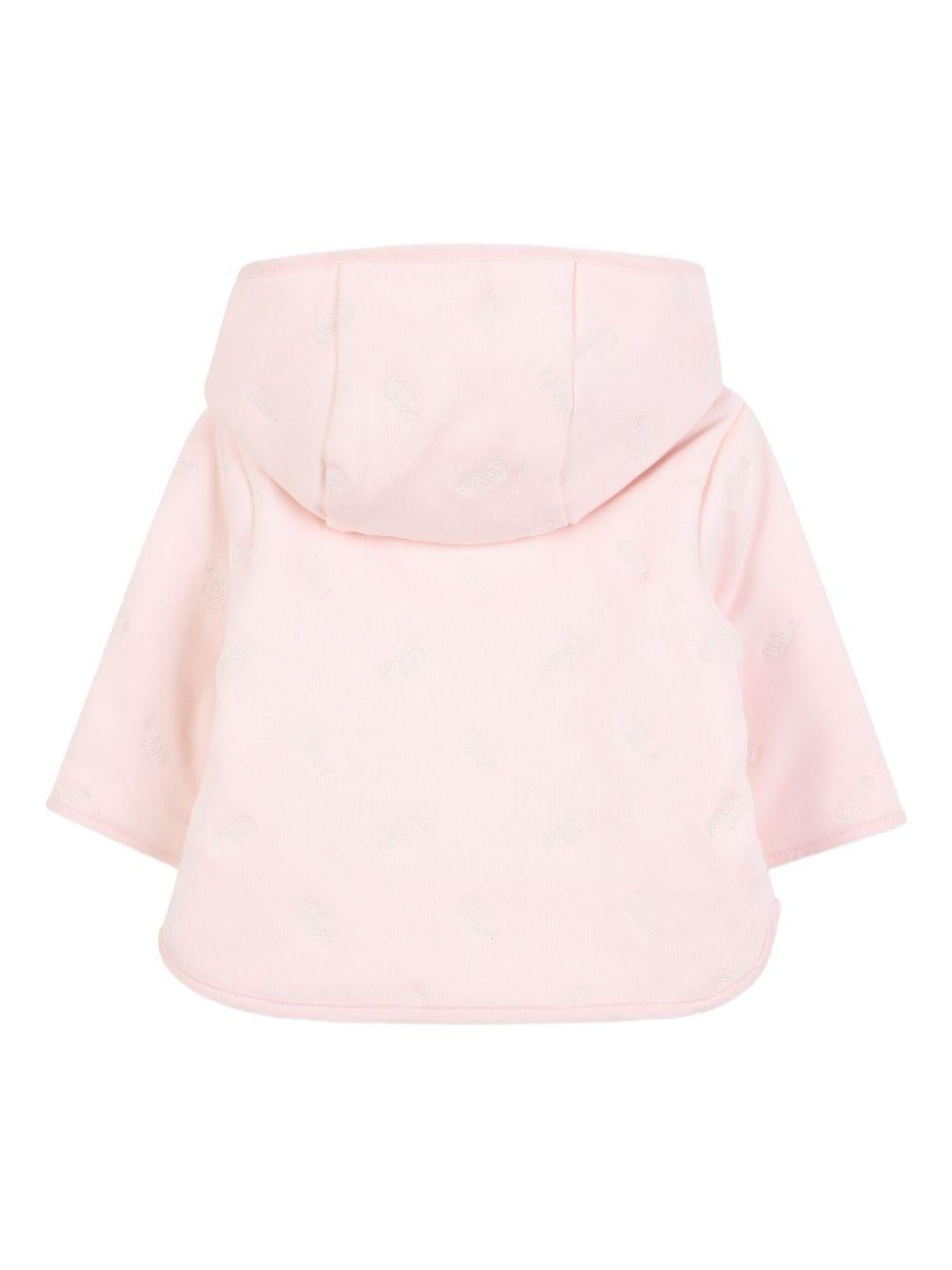 Set tuta sportiva e tutina per neonata Chloé Kids rosa con design a maniche lunghe C20782 45Q CHLOE' KIDS 