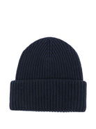 Berretto per bambino MC2 Saint Barth Kids blu con toppa con logo BRR0001 02307I MC2 ST. BARTH KIDS 
