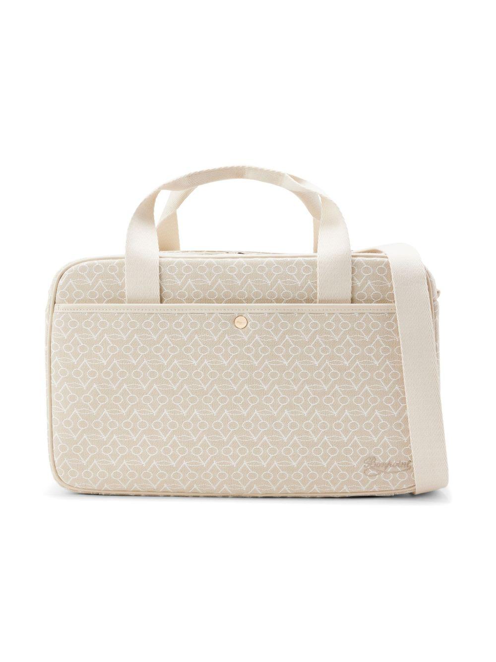 Borsa fasciatoio per neonati Bonpoint beige con stampa del logo all-over PERPSEW00001 060 BONPOINT 