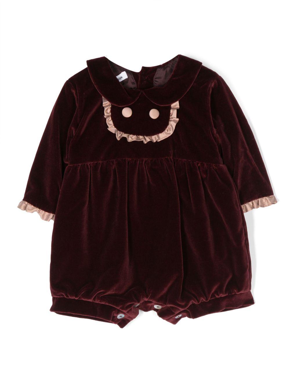 Tutina per neonata JESURUM BABY rosso con ruches PICCOLO CA DANDOLO 81 JESURUM 