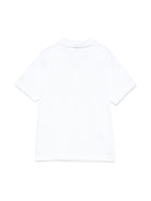 Polo con ricamo Palm Tee per bambino Il Guifo bianco con scollo con spacco P25PC097MF001 152 IL GUFO 