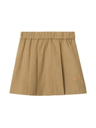 Gonna plissettata per neonata Burberry Kids beige con motivo ricamato 8100467 B9719 BURBERRY KIDS 