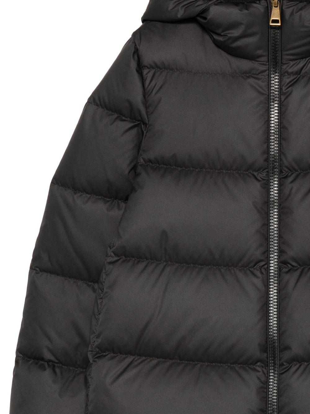 Giacca Beulah per bambina Moncler Enfant nera con cappuccio K29541A0004054AQE 999 MONCLER ENFANT 