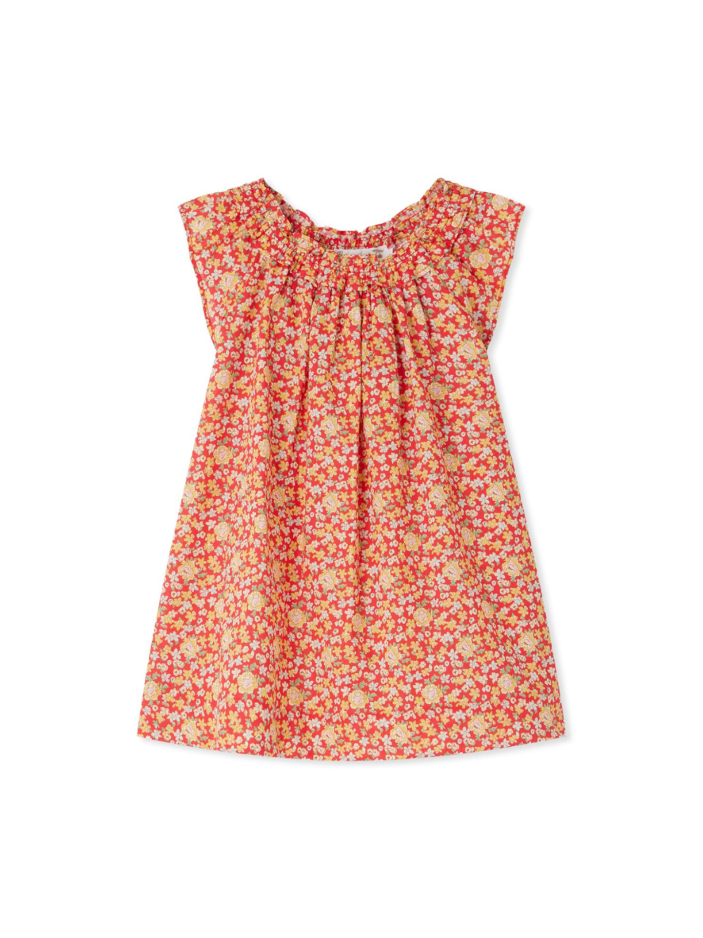 Abito dorato per bambina Bonpoint rosso con maniche ad aletta C05XDRW00001 651A BONPOINT 
