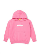 Felpa per bambina Off-White Kids rosa con logo sul davanti OGBB002F25FLE001 3201 OFF WHITE KIDS 