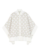 Mantella per bambina Michael Kors Kids bianco con motivo jacquard all-over R30463 N52 MICHAEL KORS KIDS 
