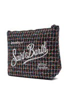 Pochette Aline per bambina MC2 Saint Barth Kids nera con logo ricamato ALI0027 01374I MC2 ST. BARTH KIDS 
