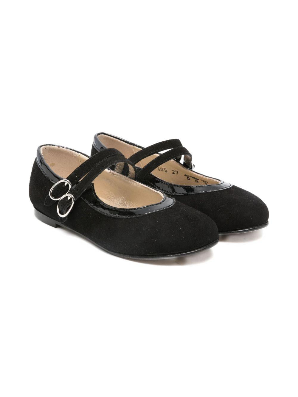 Ballerine per bambina Tartine Et Chocolat nero in pelle scamosciata HA CV04 01 TArtine & Chocolat 