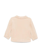 Camicia per neonato Fendi Kids beige con tasca logata BMC077 AS5B F1P2P FENDI KIDS 