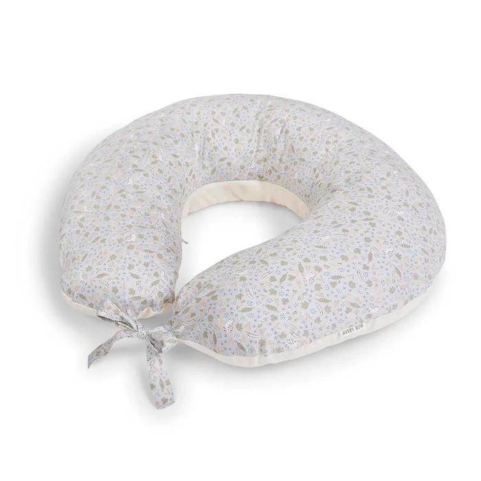 Cuscino per l'allattamento per neonati Avery Row beige con fantasia fiori NPINTR NATURE TRAIL AVERY ROW 