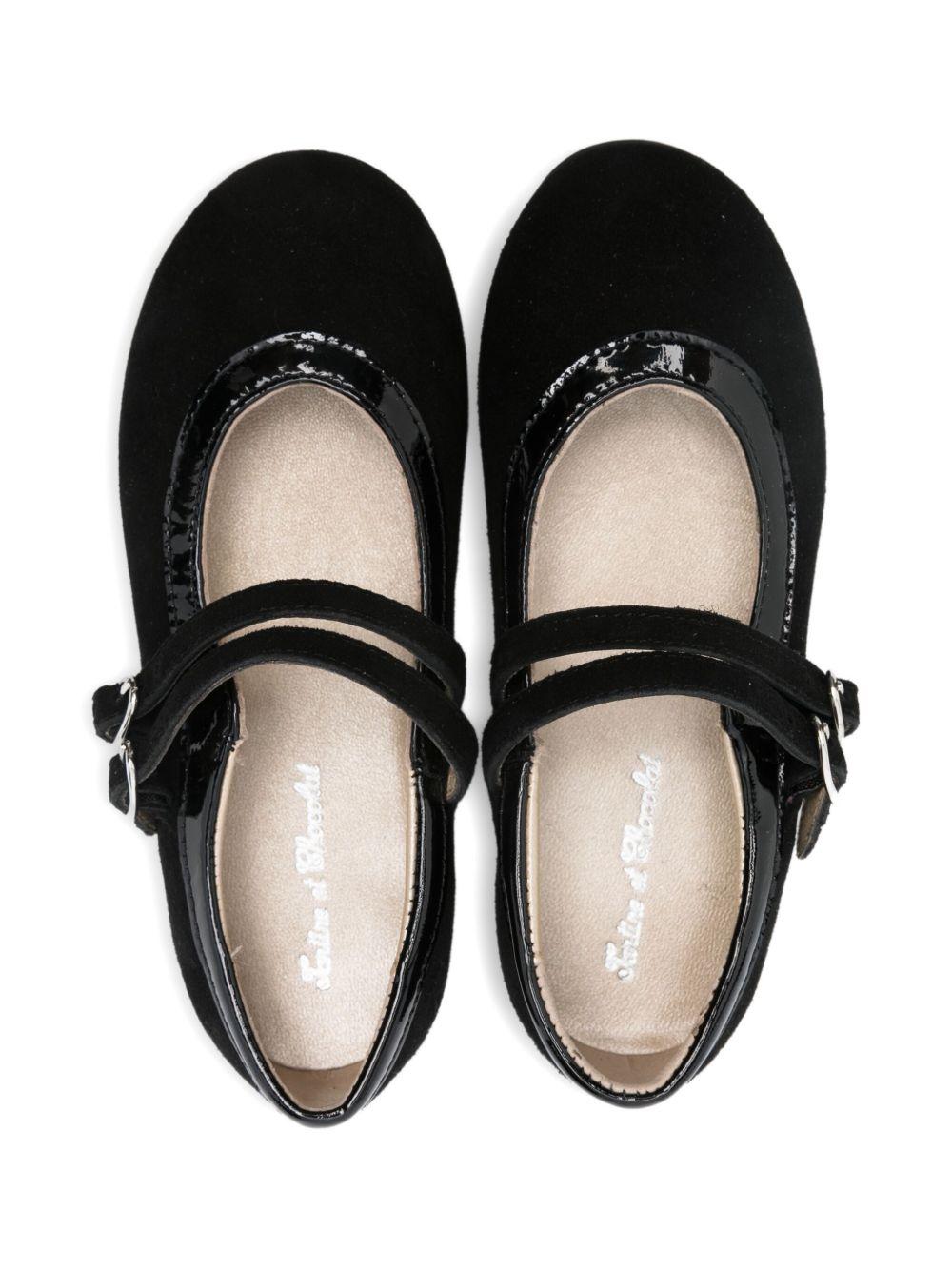 Ballerine per bambina Tartine Et Chocolat nero in pelle scamosciata HA CV04 01 TArtine & Chocolat 