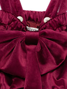 Shorts per neonata A'lapage rossi con dettaglio fiocco AL32BNB BORDEAUX A'LAPAGE 
