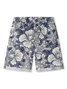 Shorts Erno per bambino Bonpoint blu con stampa fiori S05BBEW00017 515 BONPOINT 