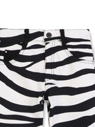 Pantaloni zebrati per bambina Marc Jacobs Kids animalier con stampa zebrata all-over W60591 09B THE MARC JACOBS KIDS 