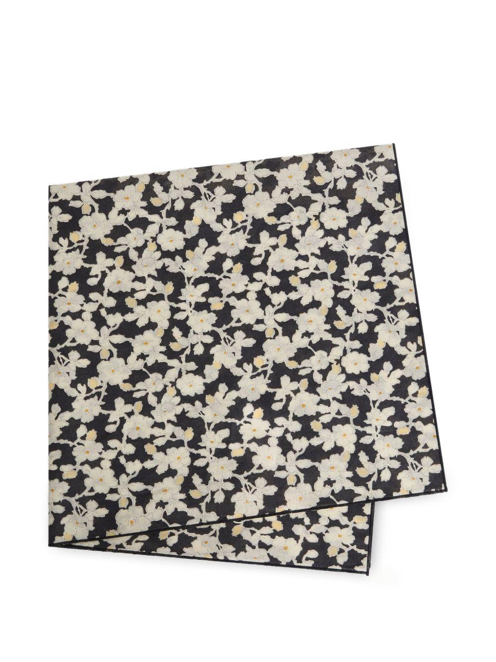 Foulard per bambina Bonpoint Cayati beige con stampa con fiori P05GACW00002 599 BONPOINT 