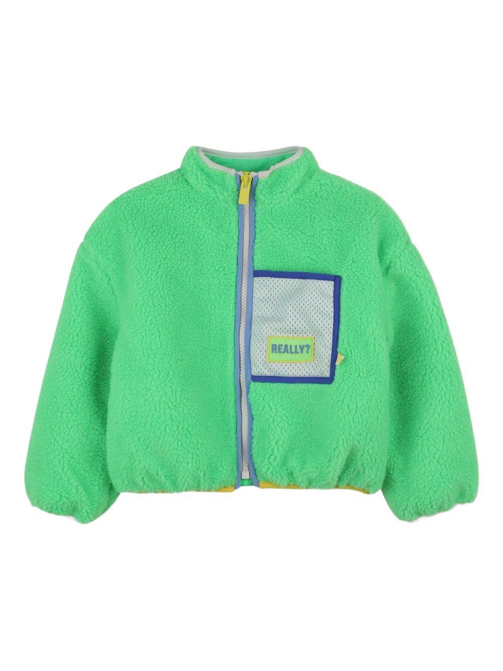 Giubbino per bambino Billieblush verde con orlo elasticizzato U21174 69A BILLIEBLUSH 