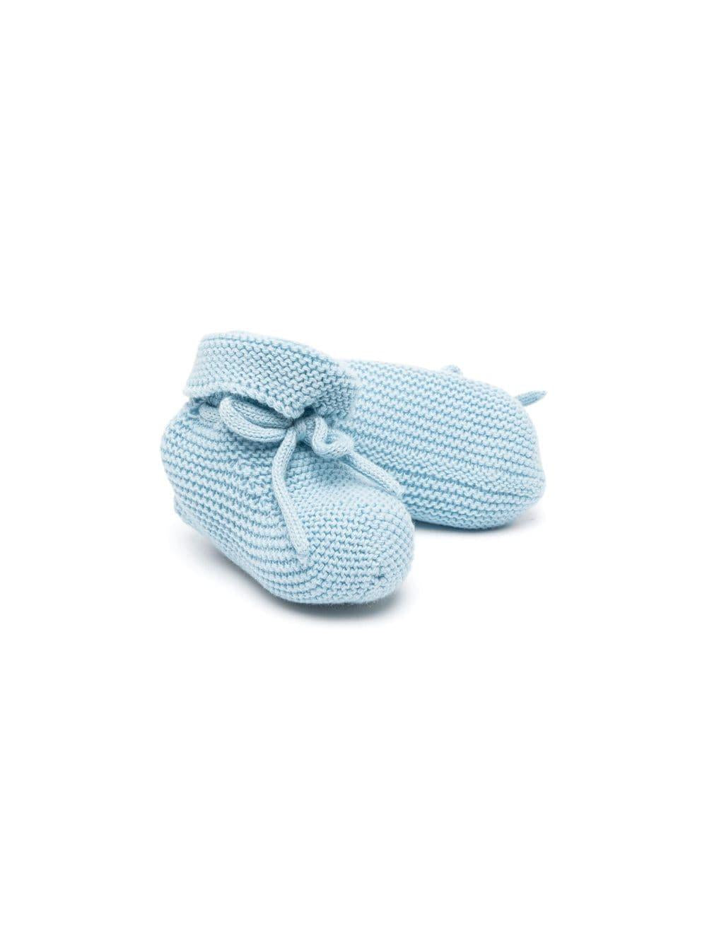 Scarpe primi passi per neonato Paz Rodriguez azzurre con fiocco 018-11710 031 H56 PaZ RODRIGUEZ 